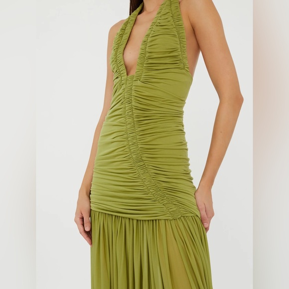 Christopher Esber Orion Gown in Green - Picture 2 of 5
